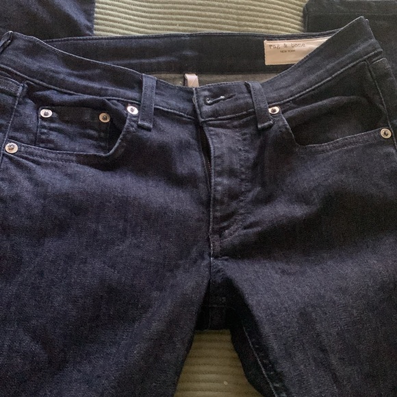 Rag & Bone Skinny Jeans Dark Wash Sz 27 - Picture 3 of 7